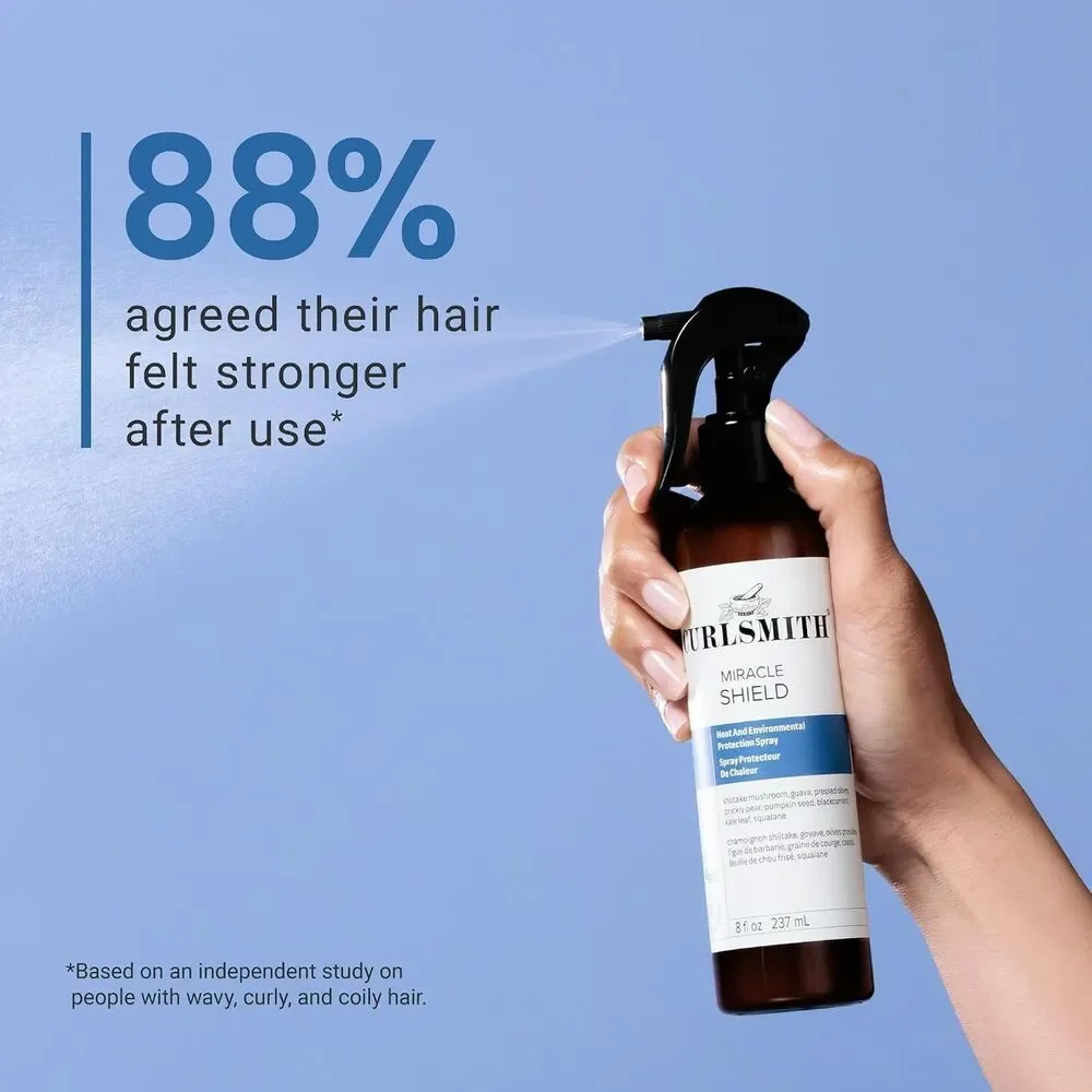 CURLSMITH Miracle Shield-Multi-Protection Spray for Curls Shield Hair Mist 2oz